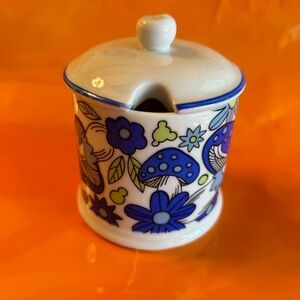 MCM Mushroom Pattern Jam Jar